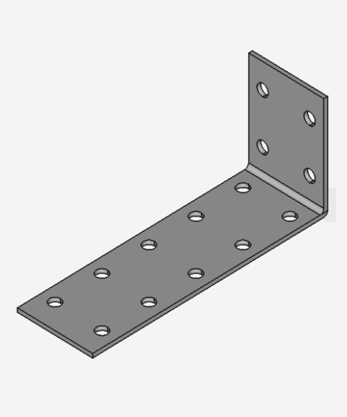 Angle Galvanized Double Row 10x4 Hole Brackets