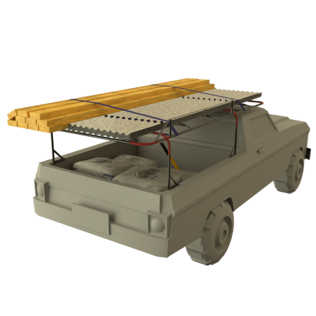 RIBBY Carrier on a backie