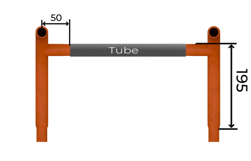 RIBBT tee elbow Measure Side