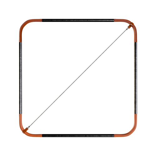 Frame with bracing Wire clamp
